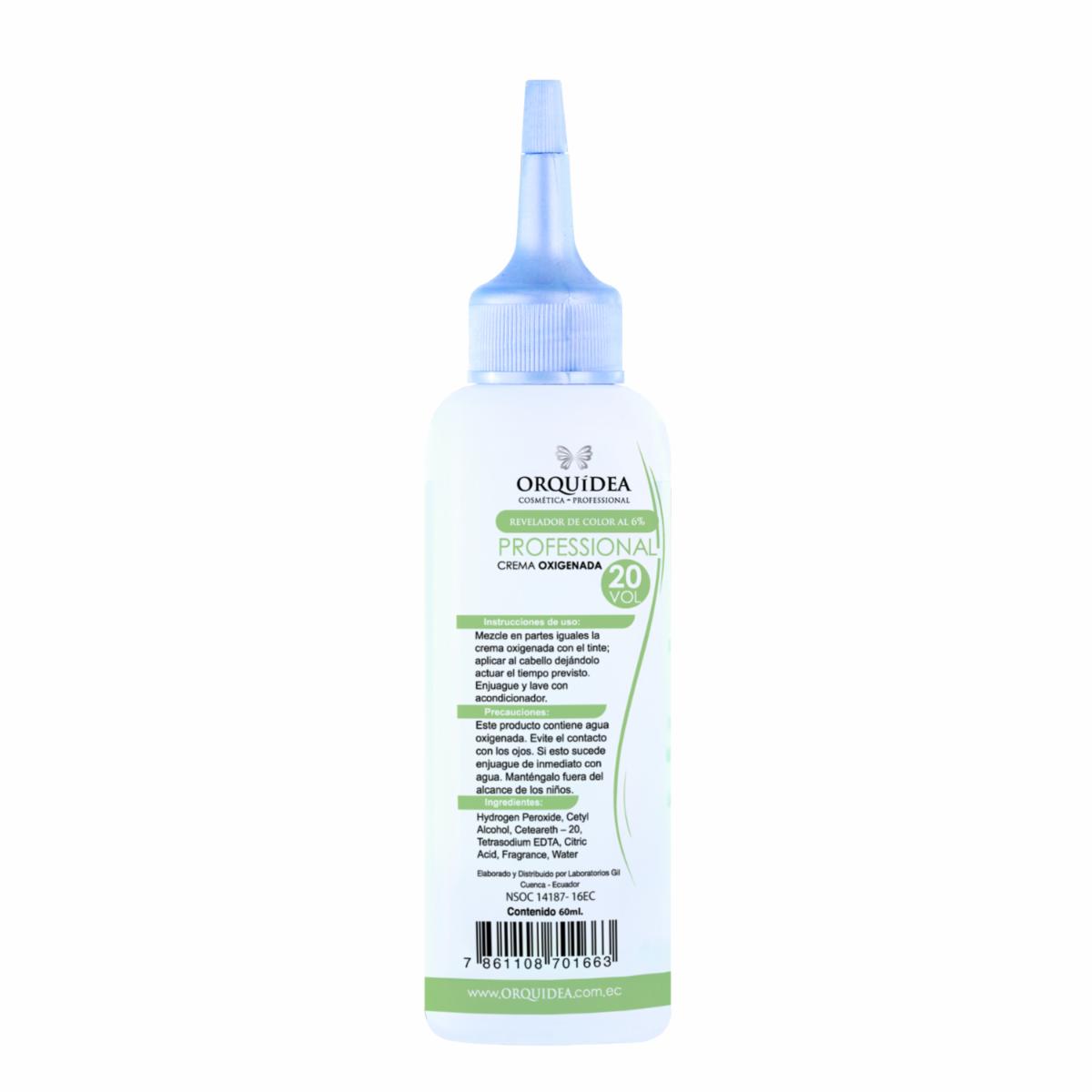 Crema Oxigenada 20 Volúmenes Al 6% ORQUÍDEA 60 Ml