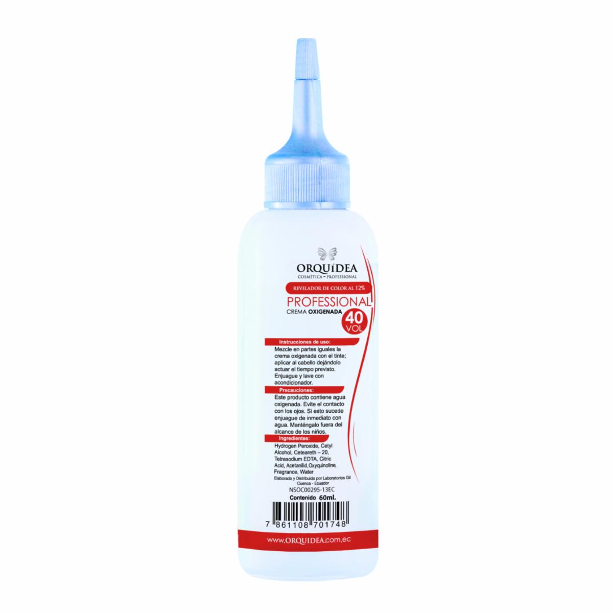 Crema Oxigenada 40 Volúmenes Al 12% ORQUÍDEA 60 Ml