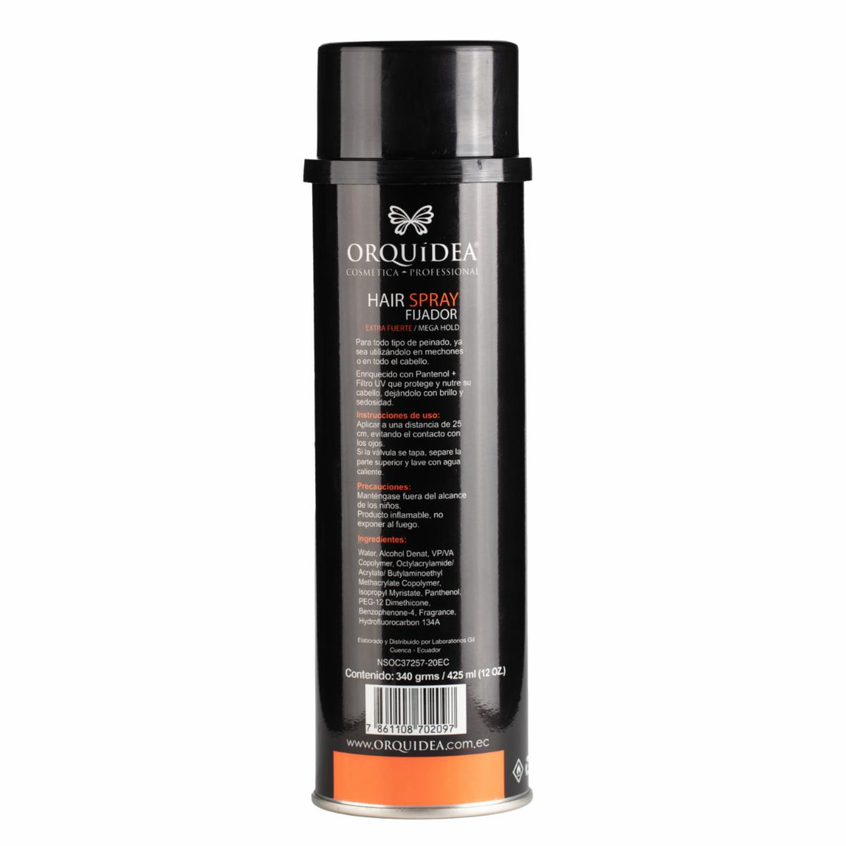 Fijador De Cabello Laca Estilizadora De Peinado Extra Fuerte ORQUÍDEA Aerosol 425 Ml