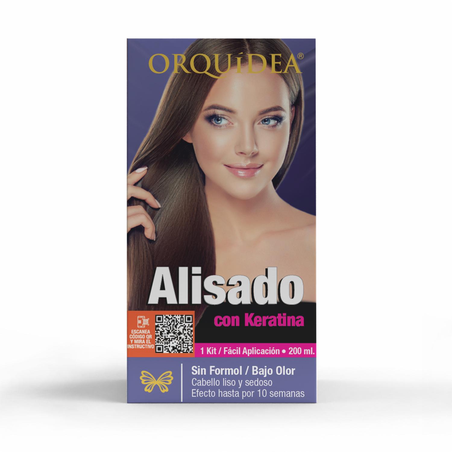 Tratamiento Capilar Alisante Con Keratina Sin Formol ORQUÍDEA 1 Kit 200 Ml - Imagen 3