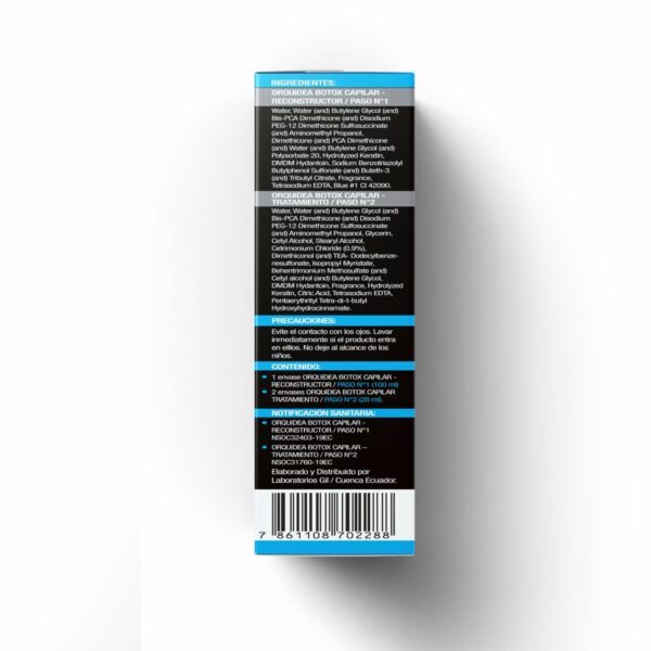 Tratamiento Capilar Alisante Bótox Reconstructor ORQUÍDEA PROFESSIONAL 1 Kit 100 Ml - Imagen 5