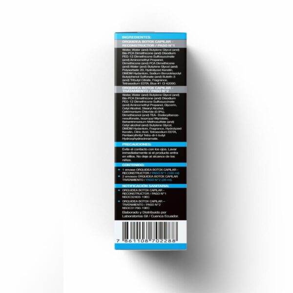 Tratamiento Capilar Alisante Bótox Reconstructor ORQUÍDEA 1 Kit 100 Ml - Imagen 5