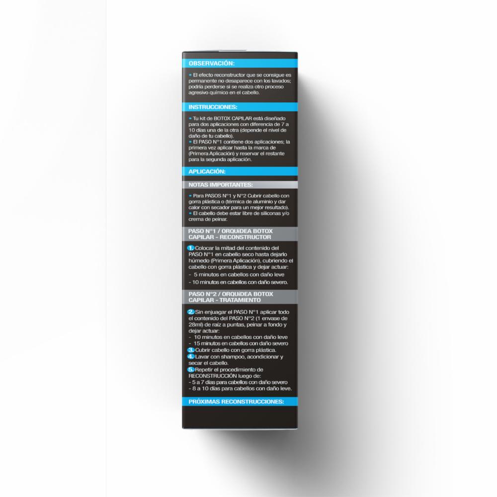 Tratamiento Capilar Alisante Bótox Reconstructor ORQUÍDEA 1 Kit 100 Ml - Imagen 6
