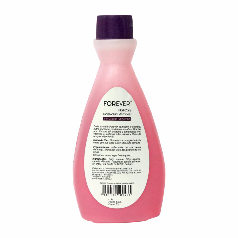 Quitaesmalte Lanolina FOREVER 120 Ml - Imagen 2