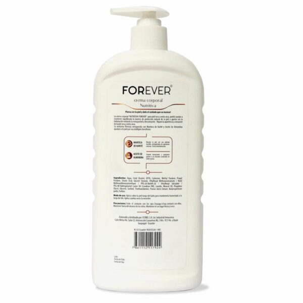 Crema Nutritiva Piel Seca Extra Seca FOREVER 500 Ml - Imagen 2