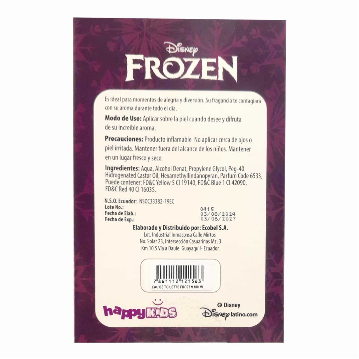 Eau De Toilette Infantil Frozen FROZEN 100 Ml - Imagen 2
