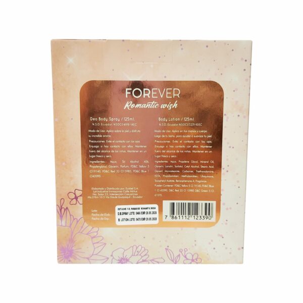 Set Metaliza.Paradise Romantic Wish FOREVER 2 X 125 Ml - Imagen 2