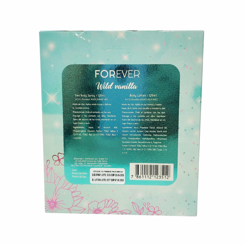 Set Metalizado Paradise Wild Vanilla FOREVER 2 X 125 Ml - Imagen 2