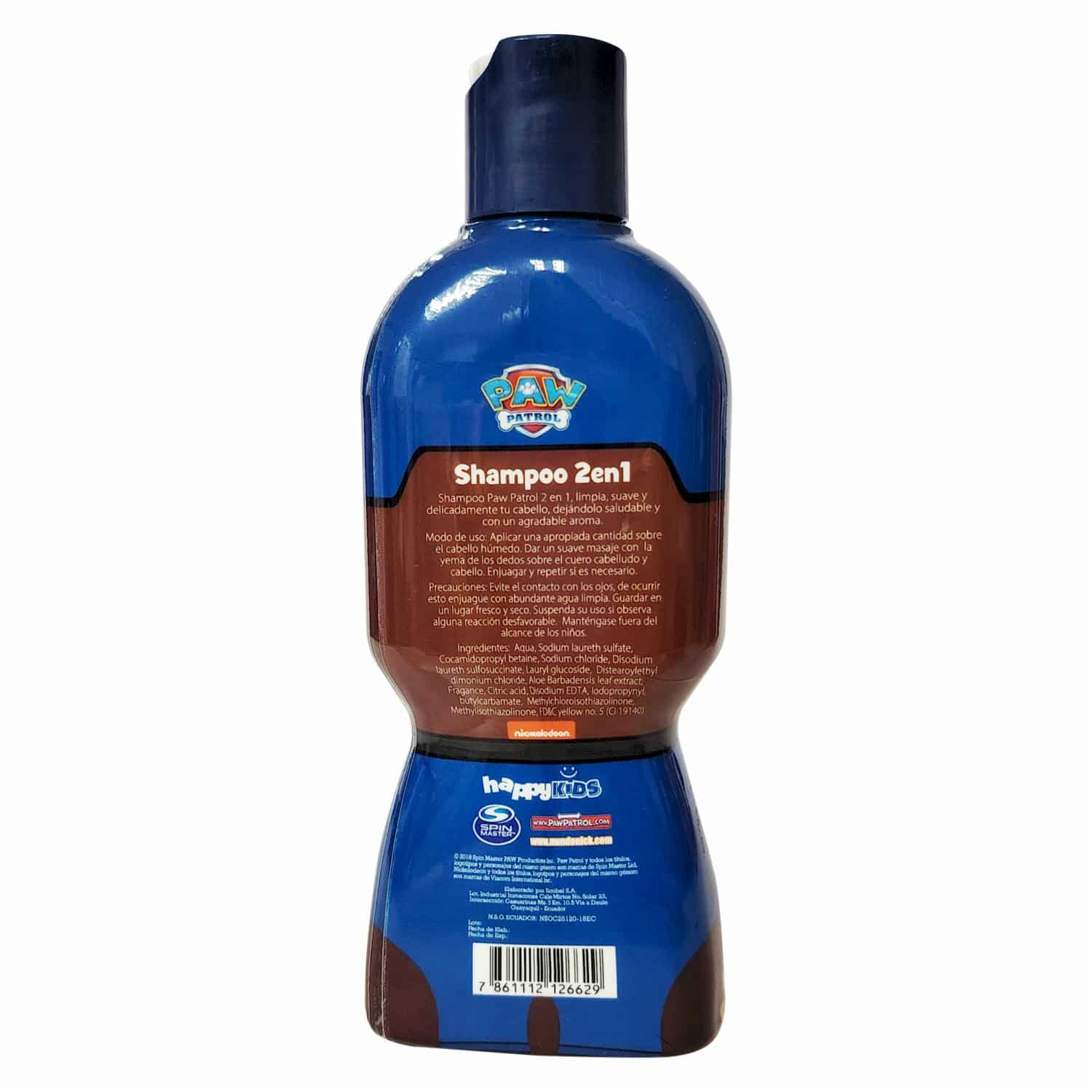 Shampoo Infantil Para Niños 2 En 1 PAW PATROL 350 Ml - Imagen 2