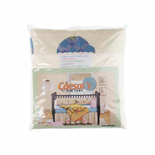 Juego Sabanas Cuna 4 Plazas Llana CAESAR'S FACTORY 131X69CM