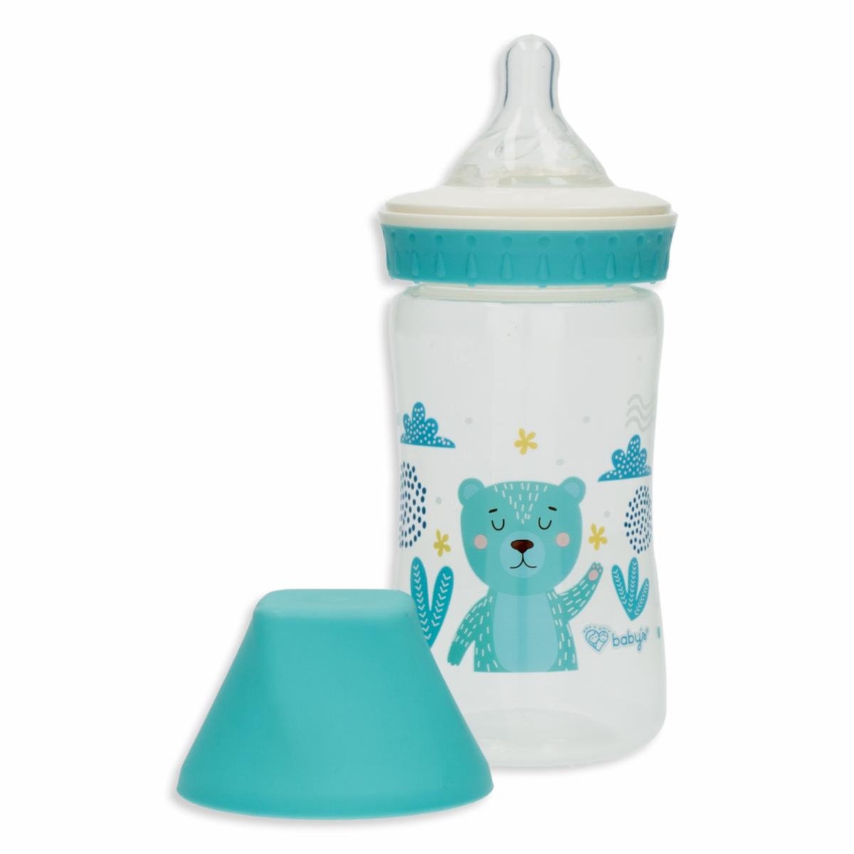 Biberón Infantil Estampado De Cuello Ancho 8 Onzas BABY’S Unidad