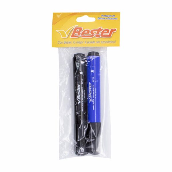 Marcador Peman Negro Y Azul BESTER X2 Uds