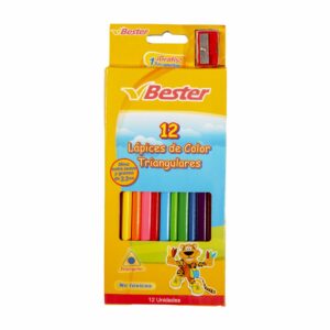 Lápiz De Color Delgado BESTER X 12 Uds