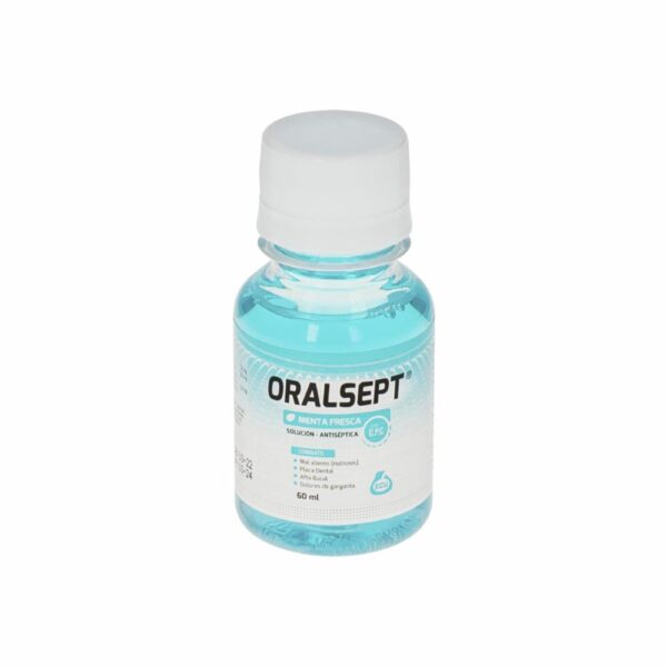Enjuague Bucal Sabor A Menta ORALSEPT 60 Ml