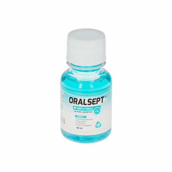 Enjuague Bucal Sabor A Menta ORALSEPT 60 Ml