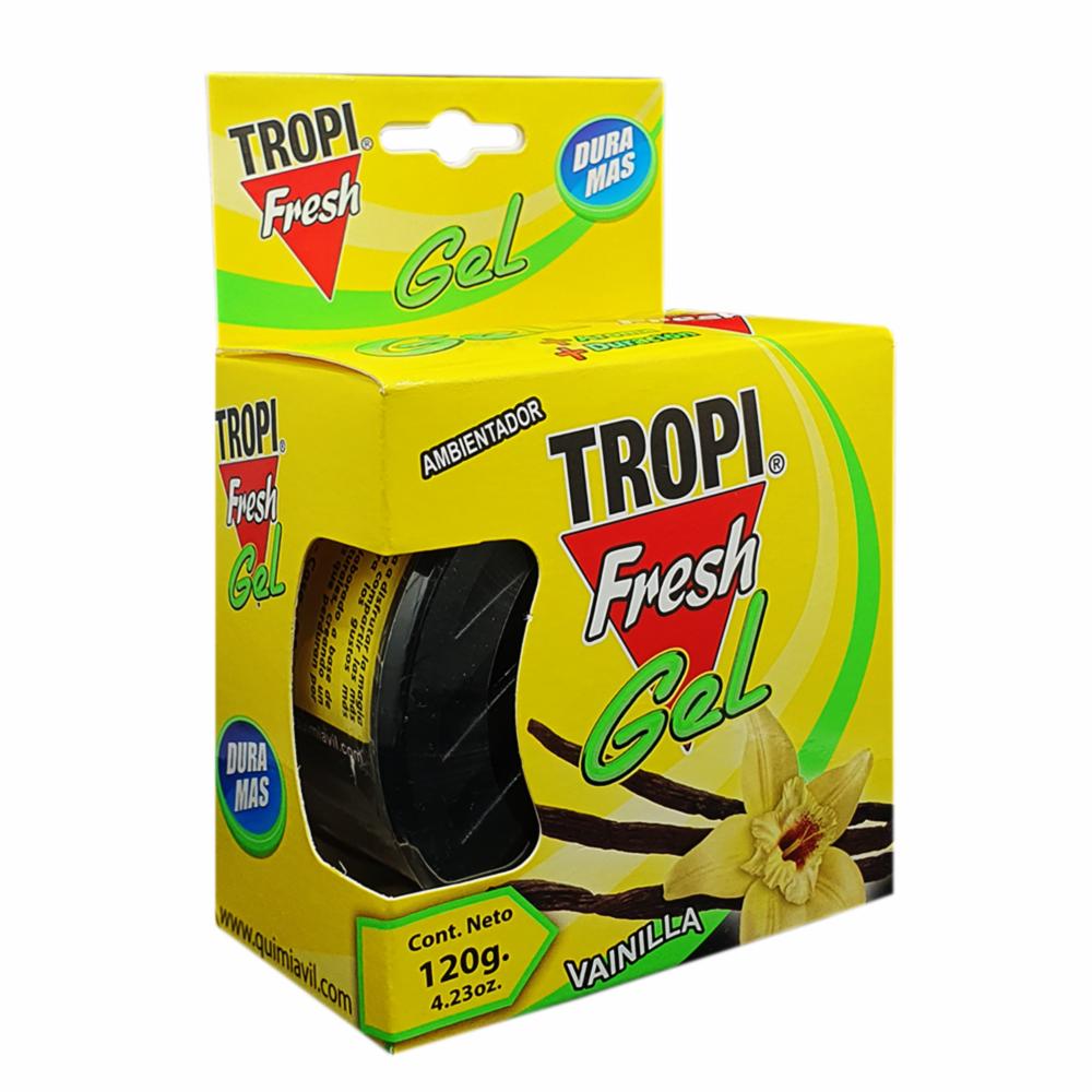 Ambiental Para Auto De Gel Aroma Vainilla TROPI FRESH 120 G - Imagen 3