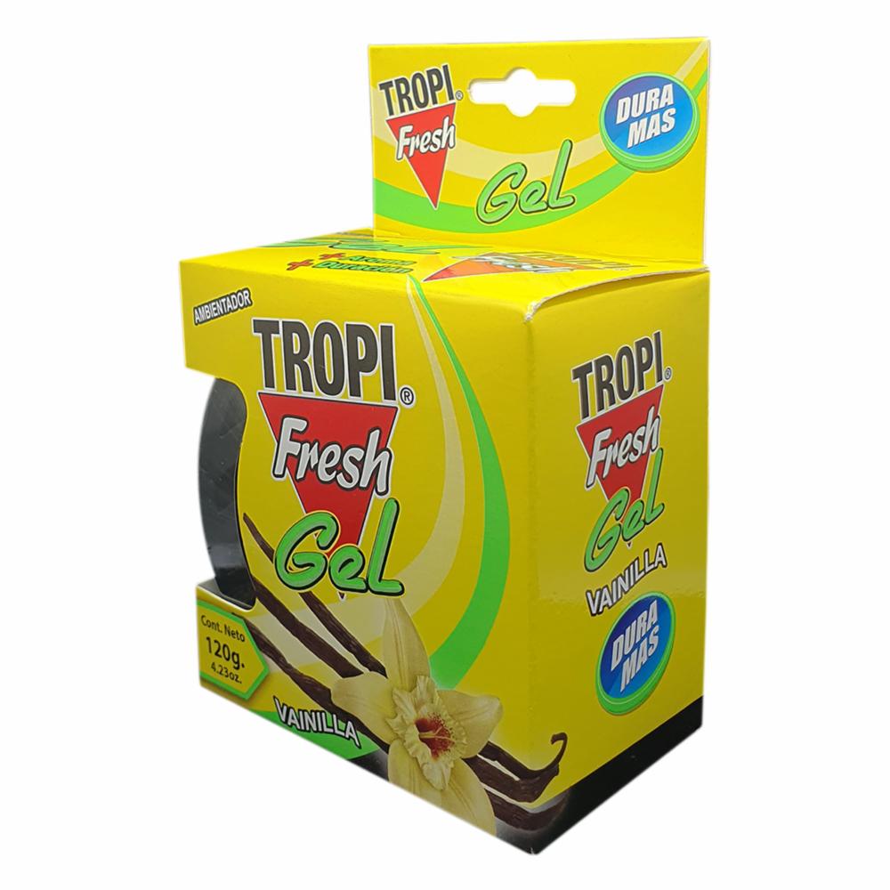 Ambiental Para Auto De Gel Aroma Vainilla TROPI FRESH 120 G - Imagen 4