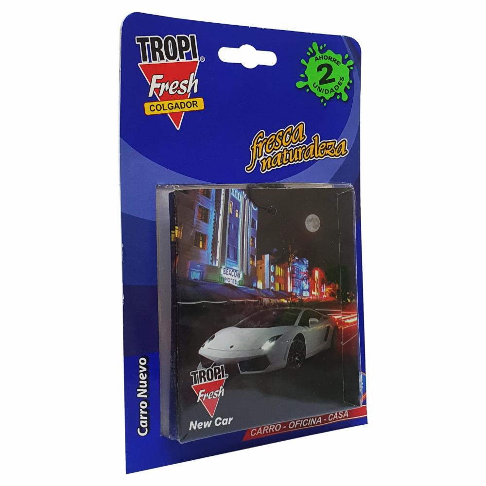 Ambiental Para Auto Con Colgador Aroma Carro Nuevo TROPI FRESH X 2 Uds - Imagen 3