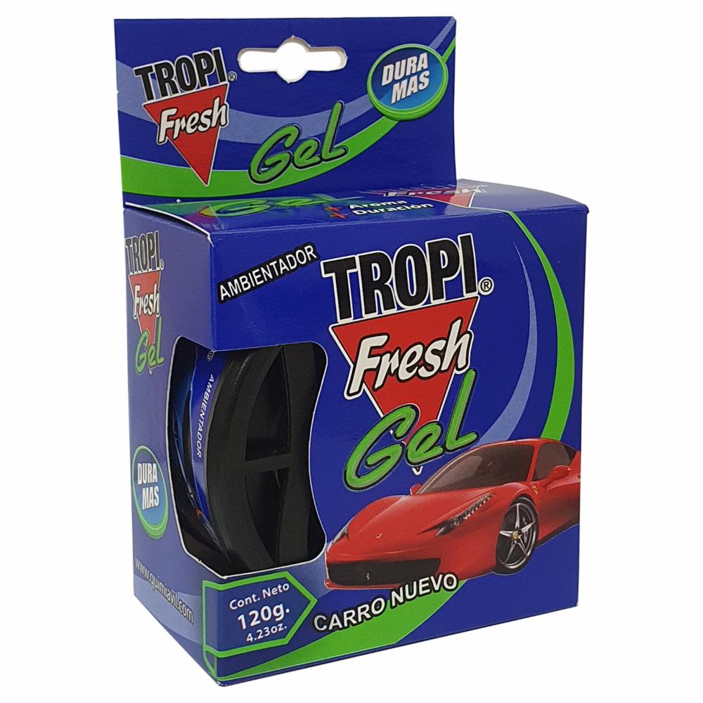 Ambiental Para Auto En Gel Aroma Carro Nuevo TROPI FRESH 120 G - Imagen 3