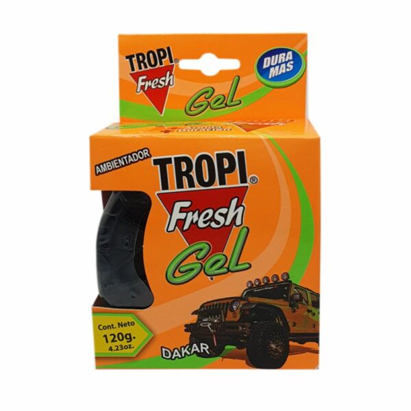 Ambiental Para Auto En Gel Aroma Dakar TROPI FRESH 120 G - Imagen 4