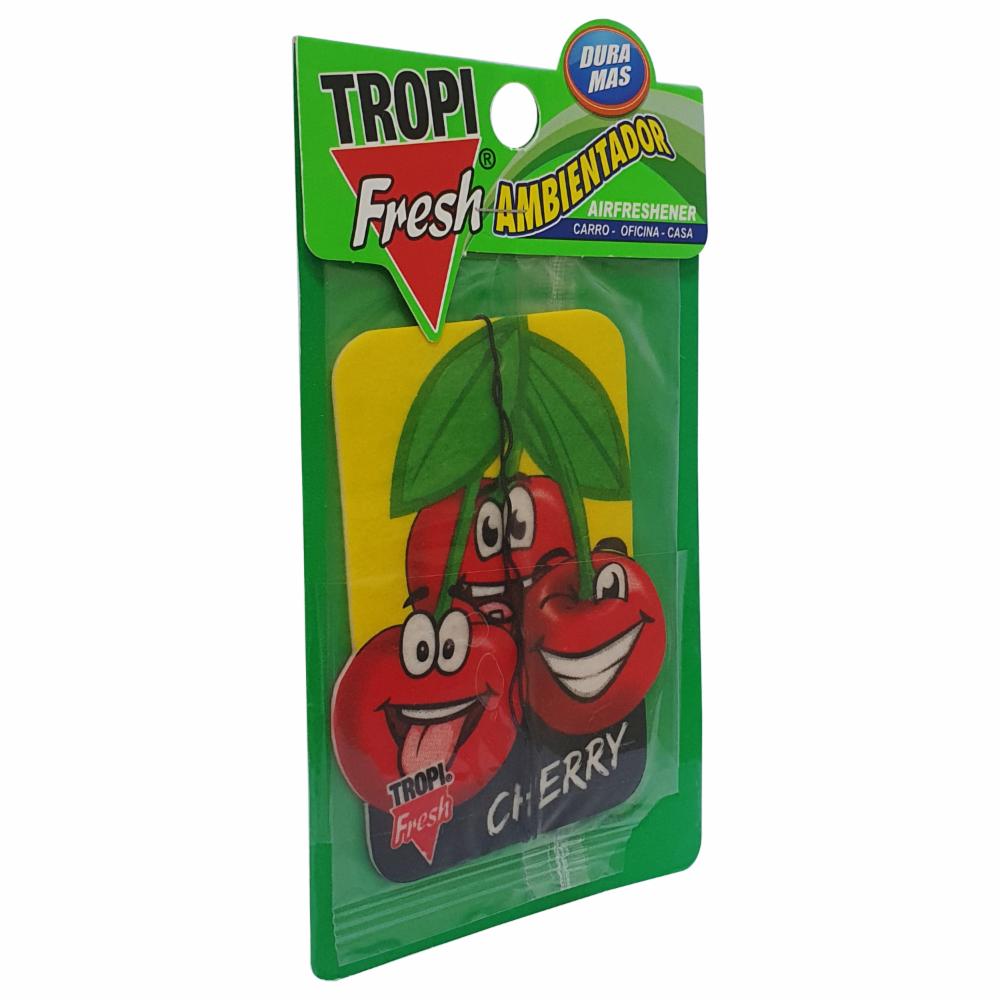 Ambiental Para Auto Con Colgador Aroma Cereza TROPI FRESH 10 G - Imagen 3
