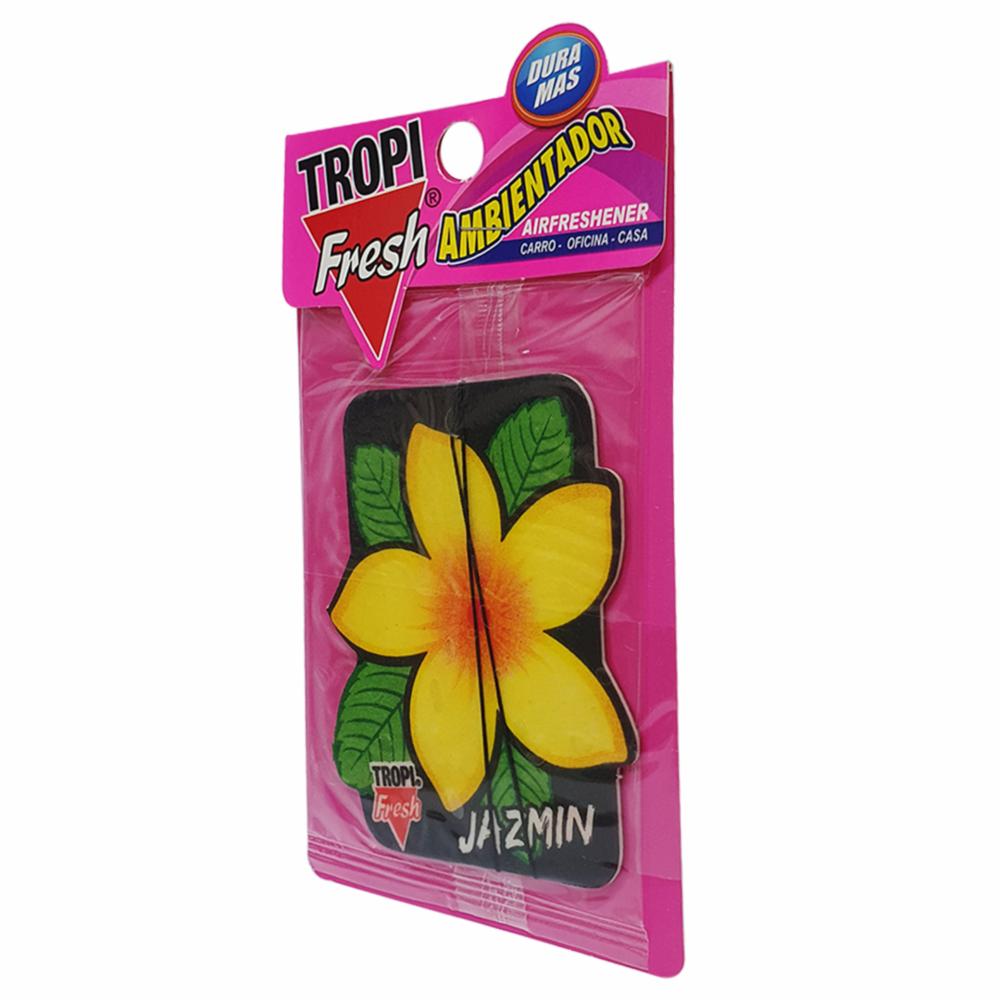 Ambiental Para Auto Con Colgador Aroma Jazmín TROPI FRESH 10 G - Imagen 3