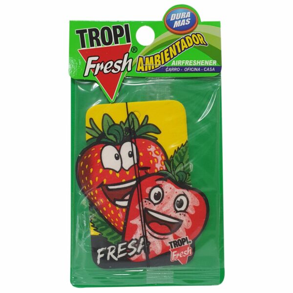 Ambiental Para Auto Con Colgador Aroma Fresa TROPI FRESH 10 G