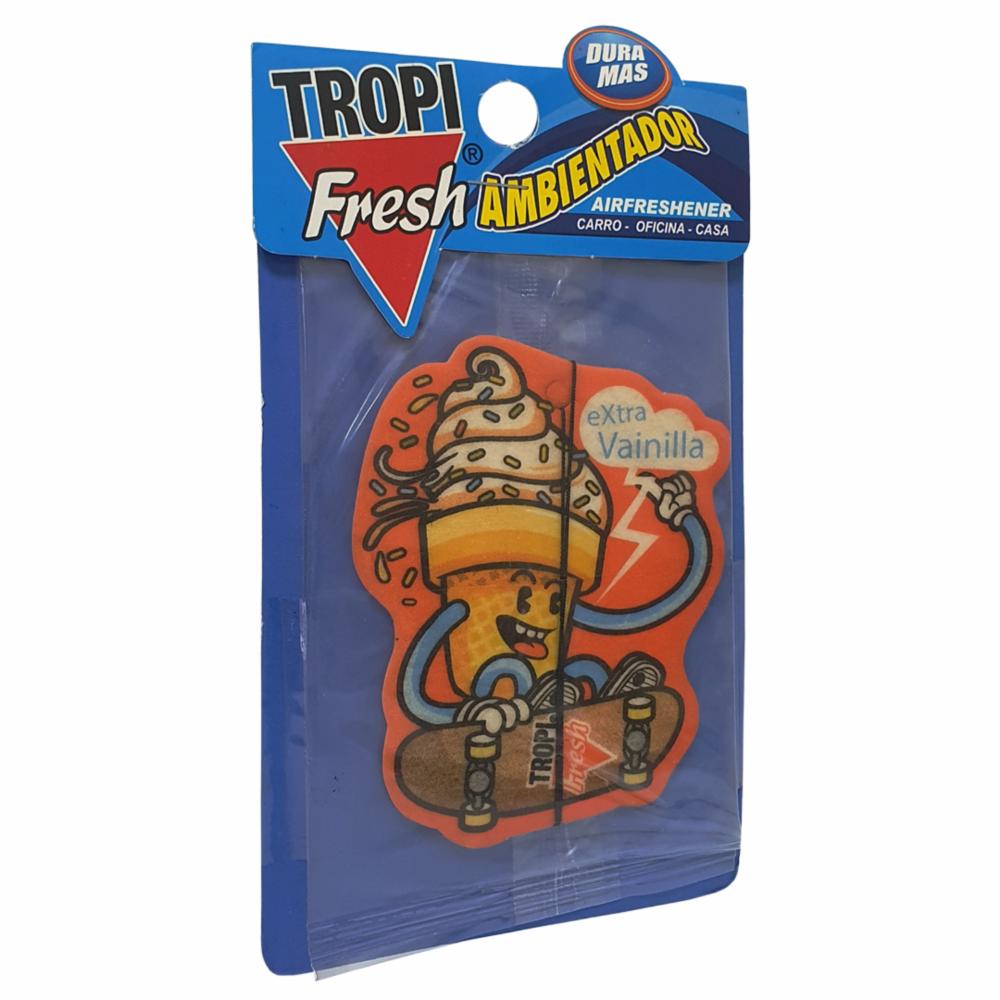 Ambiental Para Auto Con Colgador Aroma Vainilla TROPI FRESH 10 G - Imagen 2