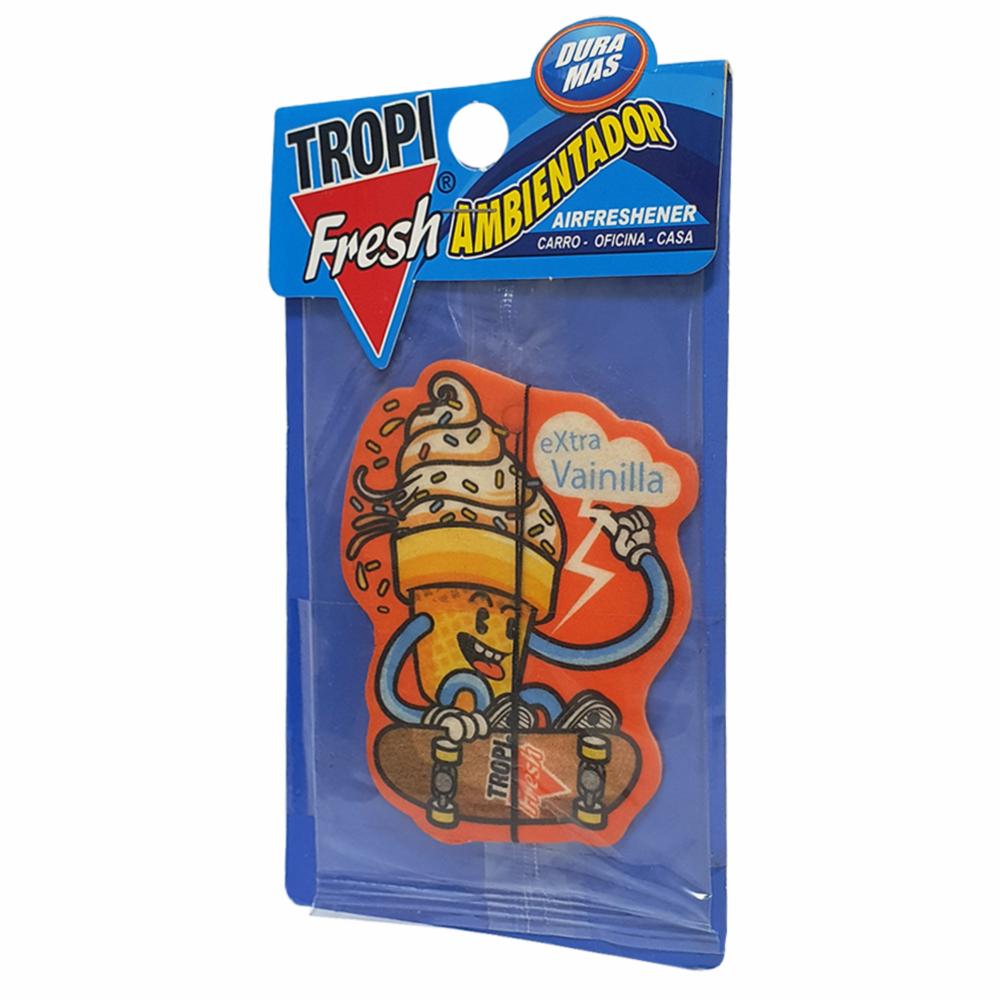 Ambiental Para Auto Con Colgador Aroma Vainilla TROPI FRESH 10 G - Imagen 3