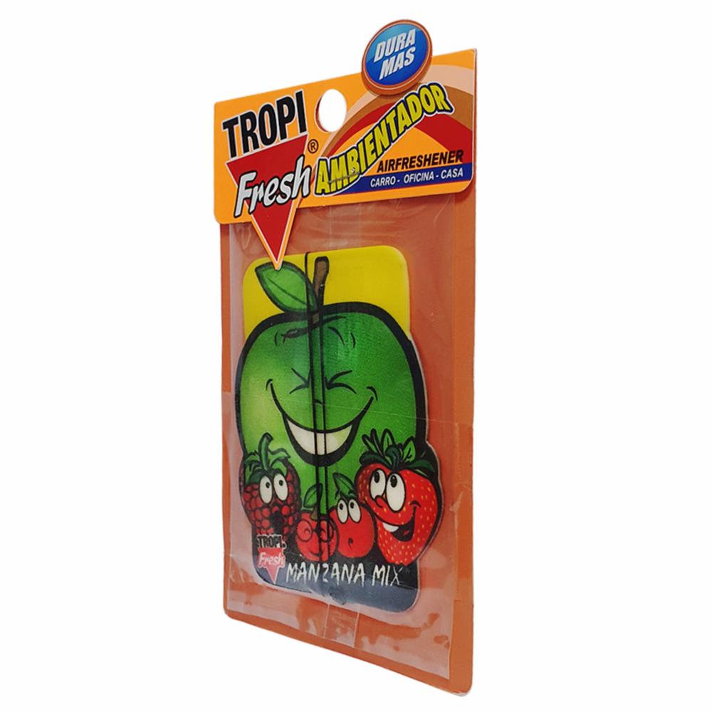 Ambiental Para Auto Con Colgador Aroma Manzana TROPI FRESH 10 G - Imagen 3