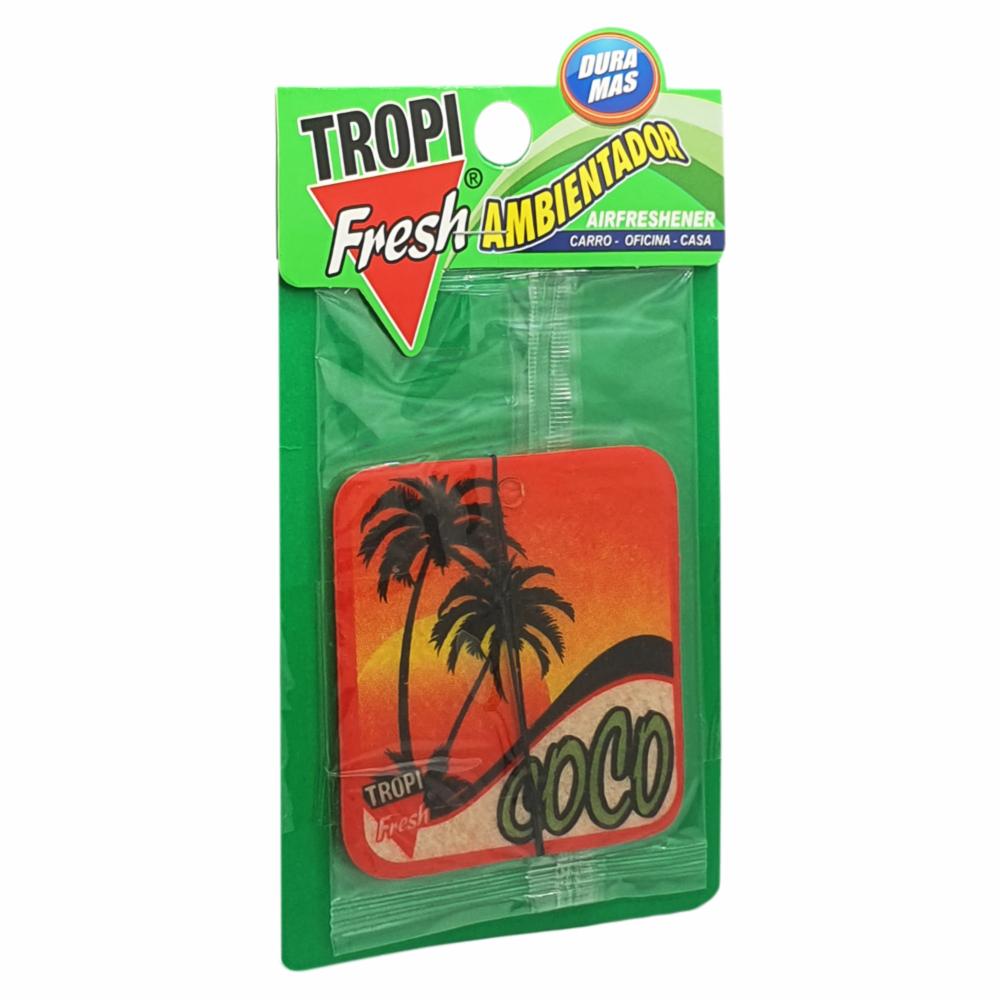 Ambiental Para Auto Con Colgador Aroma Coco TROPI FRESH 10 G - Imagen 2