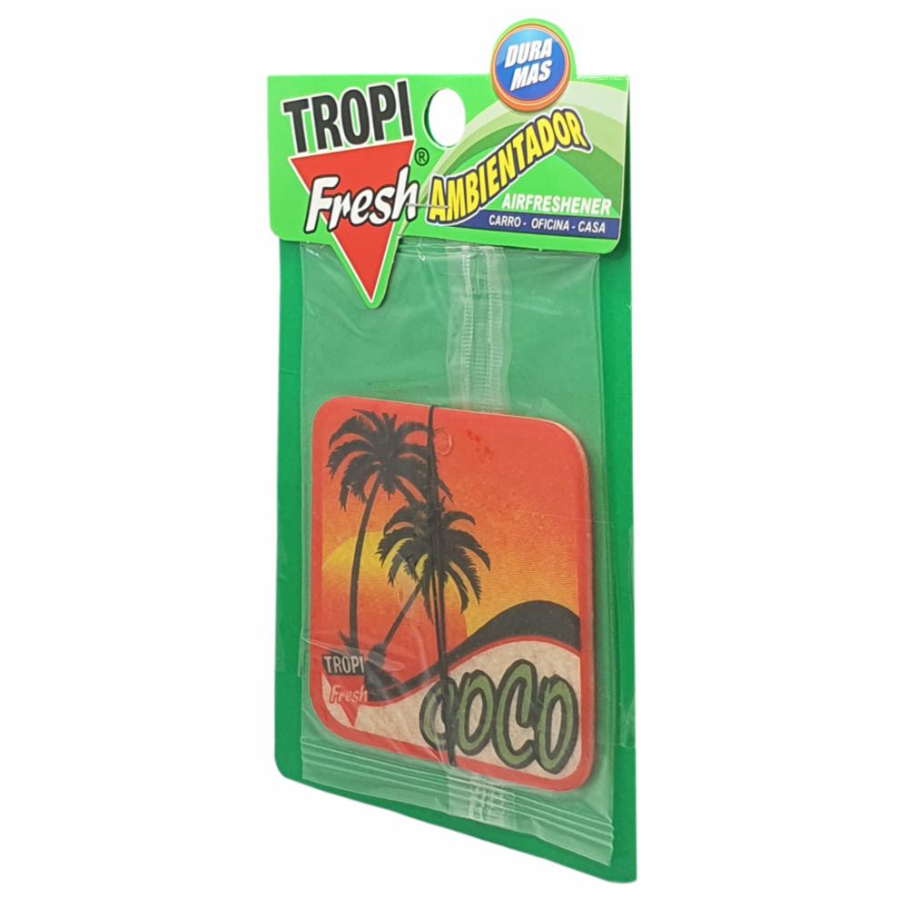 Ambiental Para Auto Con Colgador Aroma Coco TROPI FRESH 10 G - Imagen 3