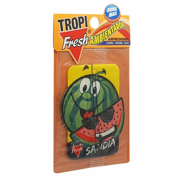 Ambiental Para Auto Con Colgador Aroma Sandía TROPI FRESH 10 G - Imagen 2