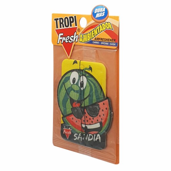 Ambiental Para Auto Con Colgador Aroma Sandía TROPI FRESH 10 G - Imagen 3