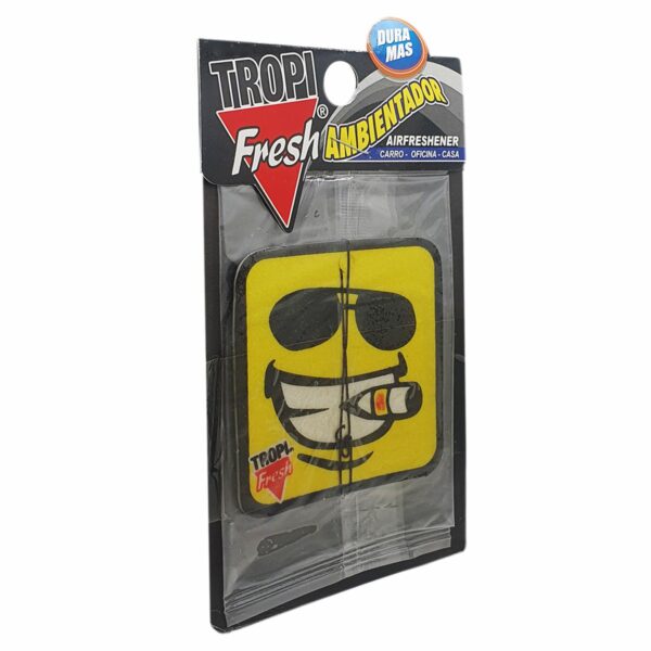Ambiental Para Auto Con Colgador Diseño Happy Square TROPI FRESH 10 G - Imagen 2