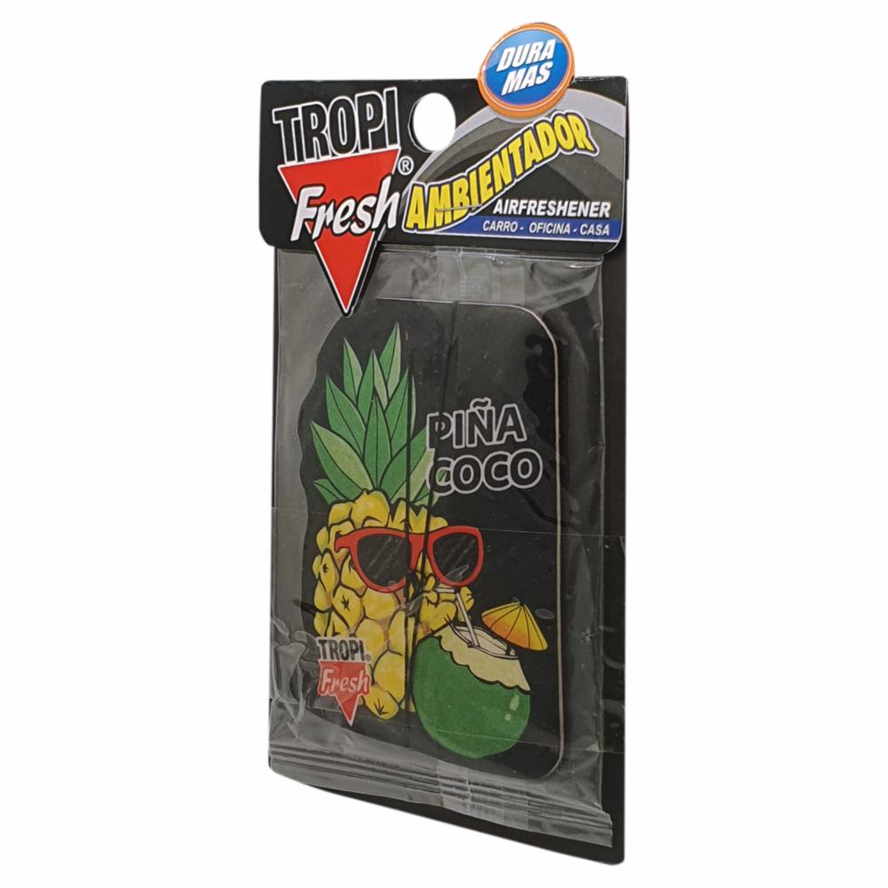 Ambiental Para Auto Con Colgador Aroma Piña Colada TROPI FRESH 10 G - Imagen 2