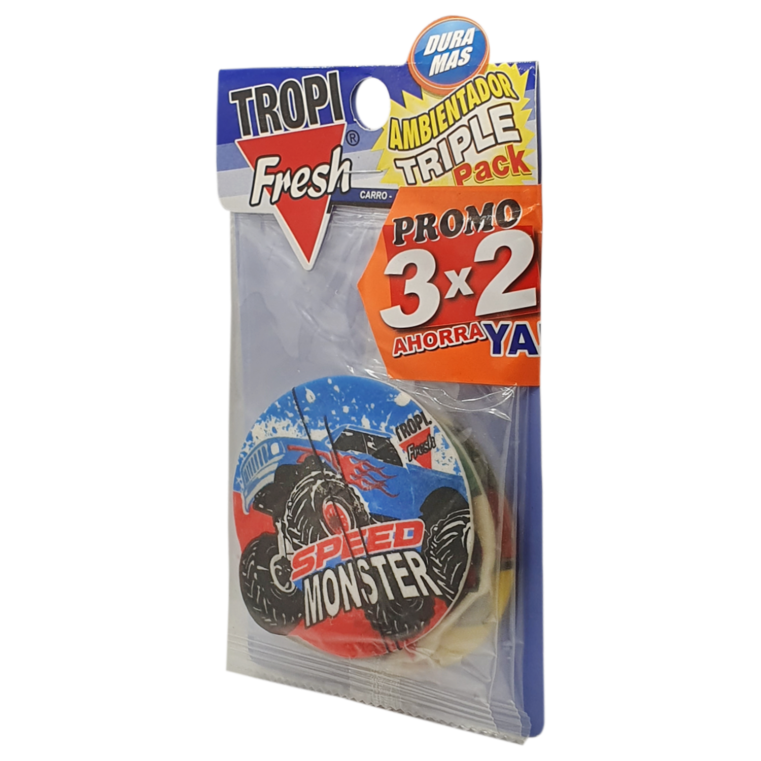 Ambiental Para Auto Con Colgador Diseño Carro TROPI FRESH 3 X 10 G