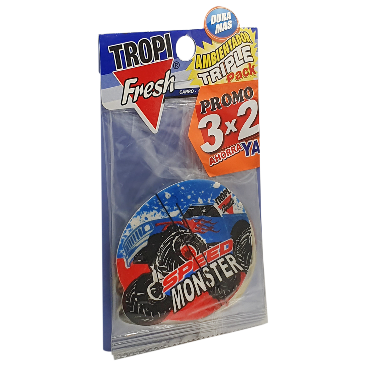Ambiental Para Auto Con Colgador Diseño Carro TROPI FRESH 3 X 10 G