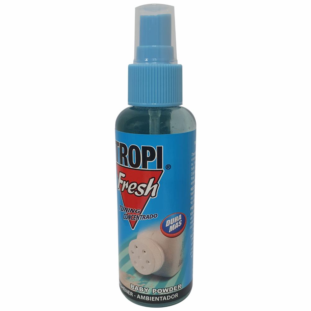 Ambiental Para Auto En Spray Aroma Baby Powder TROPI FRESH 120 Ml - Imagen 2