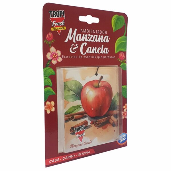 Ambiental Para Auto Aroma Manzana Y Canela TROPI FRESH 9 G - Imagen 3