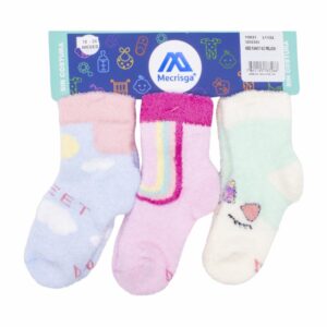 Medias Fancy Sin Costuras Peluche Varios Colores MECRISGA 18 A 24 Meses