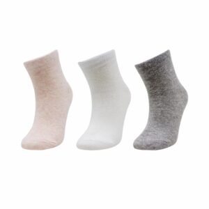 Medias Tobillera Calza Lisa Pack X3 MGX KIDS