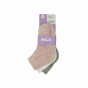 Medias Tobillera Calza Lisa Pack X3 MGX KIDS