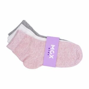 Medias Tobillera Calza Lisa Pack X3 MGX KIDS