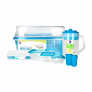 Combo Platera Prac Foodkeeper 37653 Jarra Fiesta Portacubierto Fiesta Vasos PLAPASA Mediano