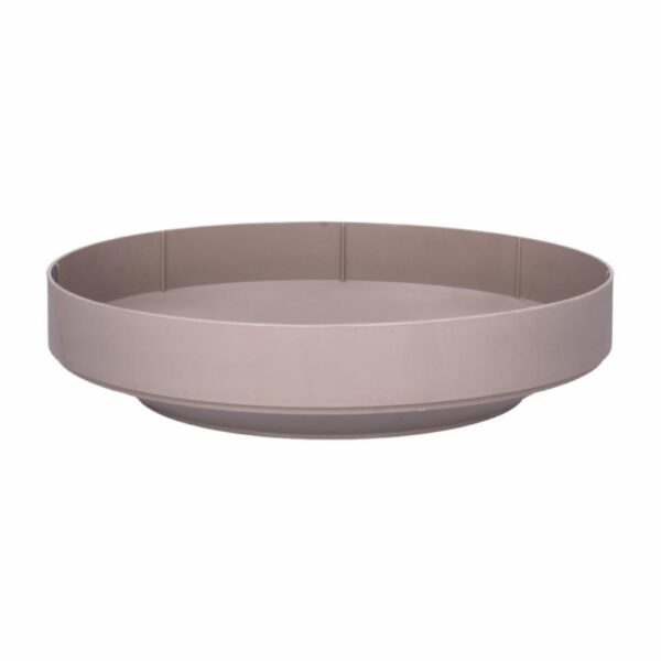 Macetero Pequeño Marbelo Taupe Con Base PLAPASA Pequeño - Imagen 3