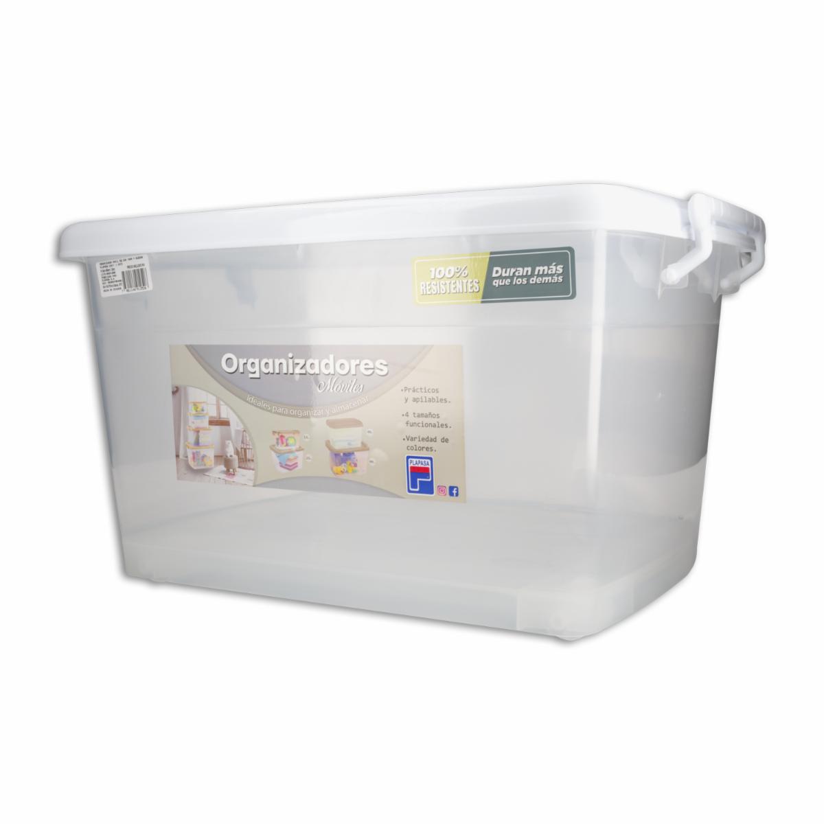 Organizador Móvil N2 Con Tapa Y Ruedas PLAPASA 26,5 X 35 X 48 CM