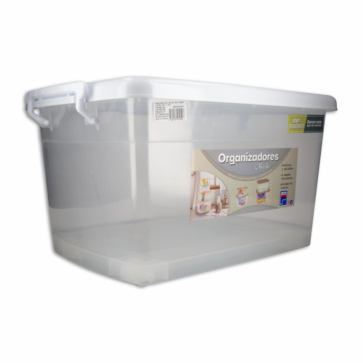 Organizador Móvil N2 Con Tapa Y Ruedas PLAPASA 26,5 X 35 X 48 CM