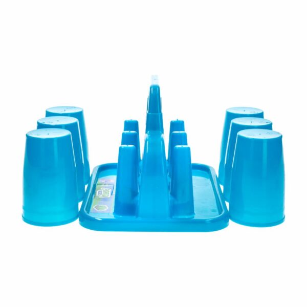 Set Vasos Medianos Con Portavasos PLAPASA x 6 Piezas - Imagen 3