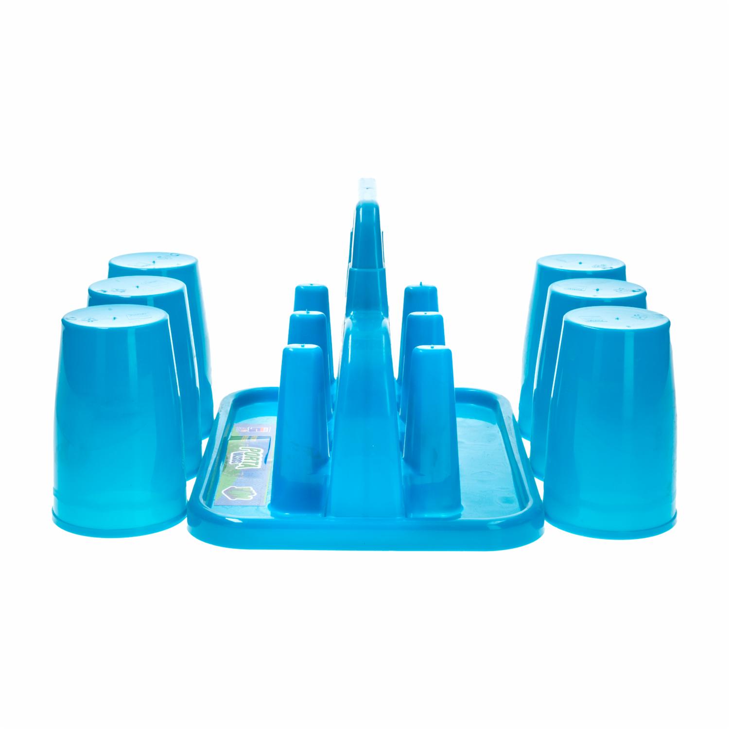 Set Vasos Medianos Con Portavasos PLAPASA x 6 Piezas - Imagen 3